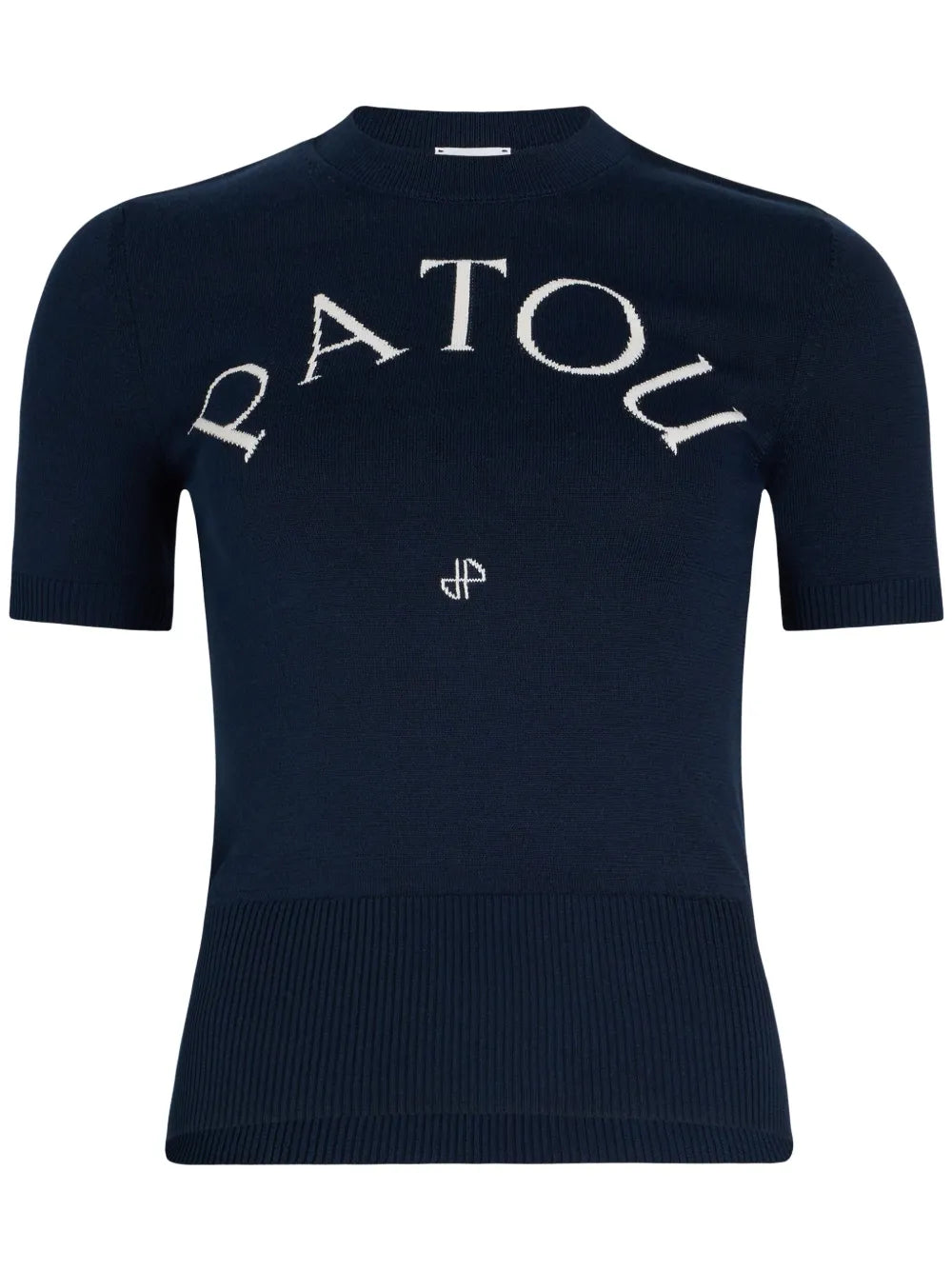 Logo-Jacquard Knitted T-Shirt