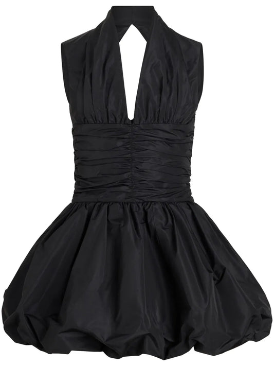 Open-Back Bubble Mini Dress