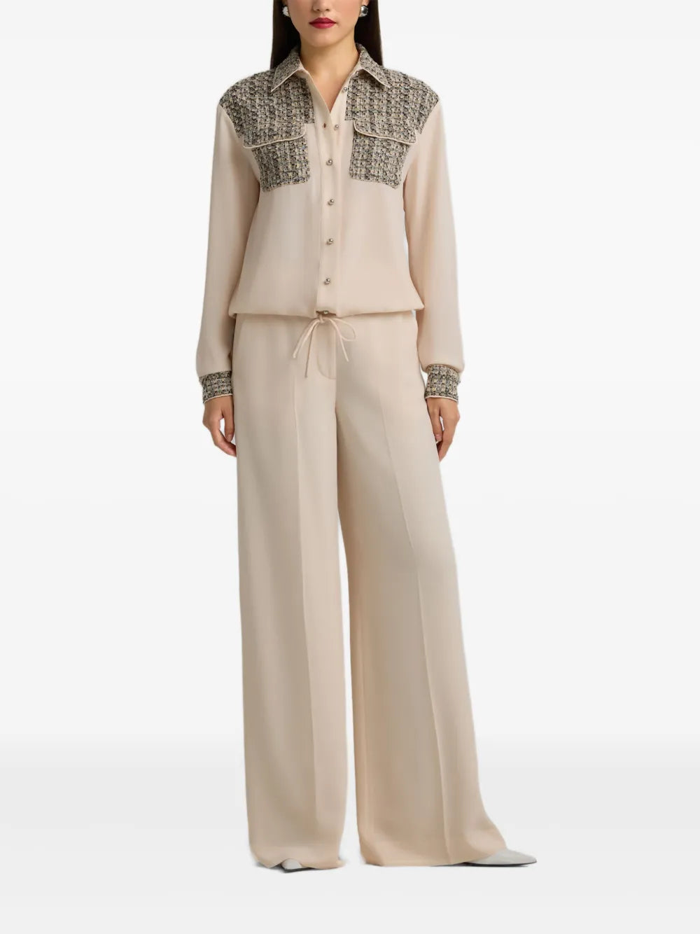Metallic Tweed Shirt