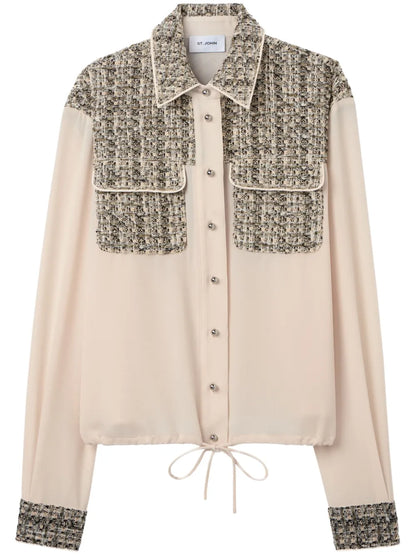 Metallic Tweed Shirt