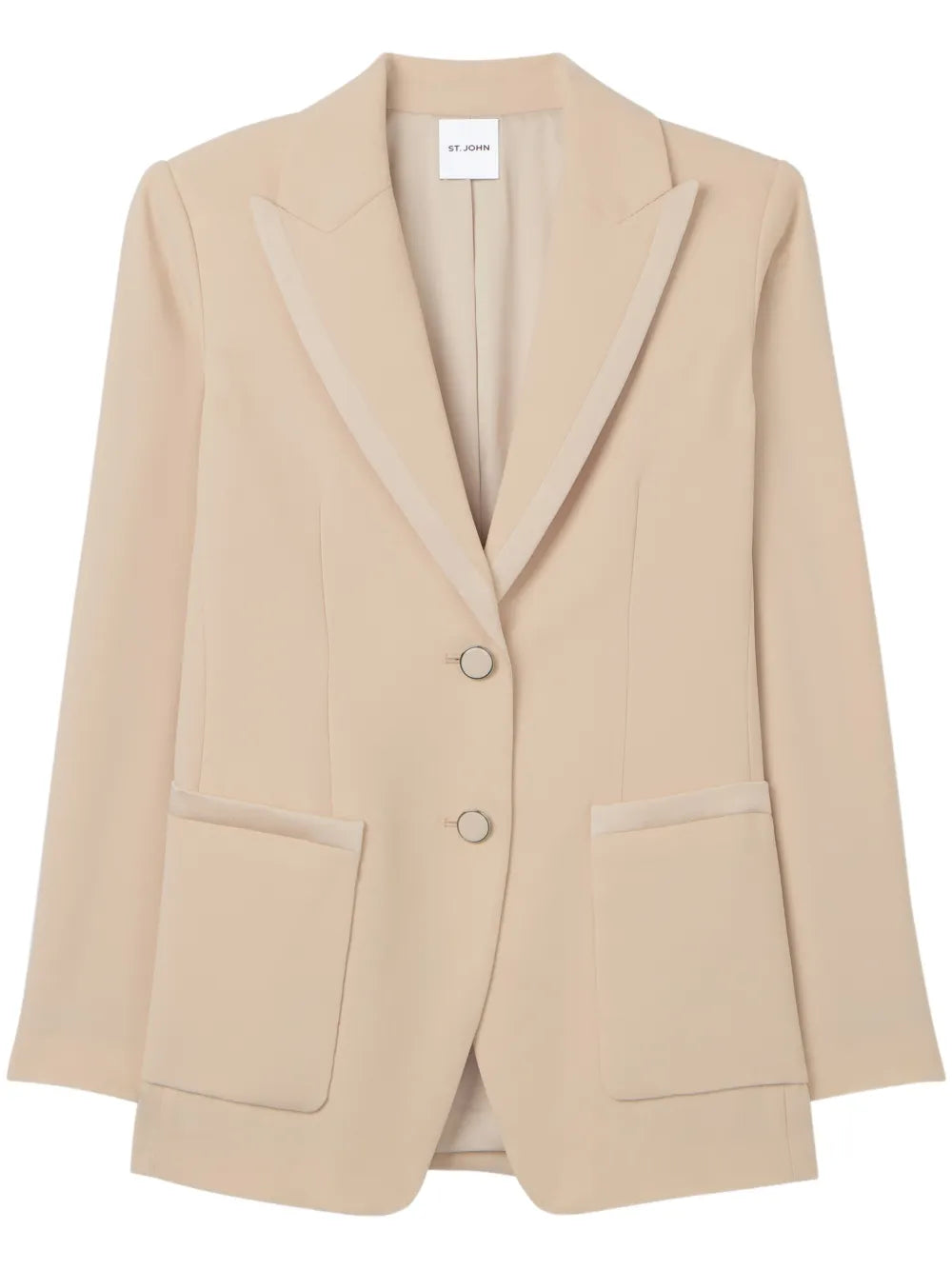 Satin-Back Crepe Blazer