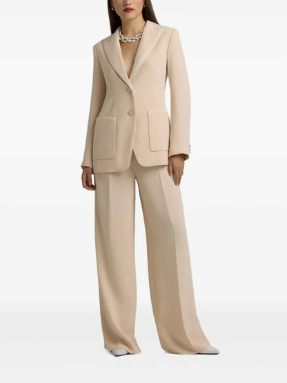Satin-Back Crepe Blazer