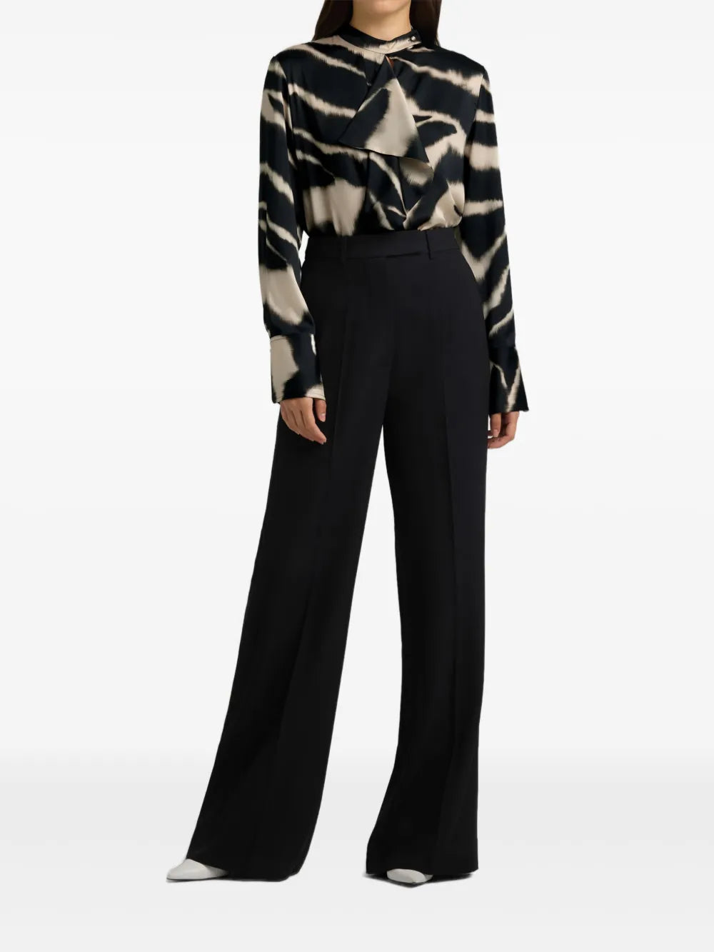 Zebra-Print Blouse