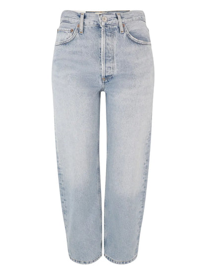 90'S Cropped Straight-Leg Jeans