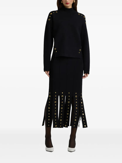 Eyelet-Detail Sweater