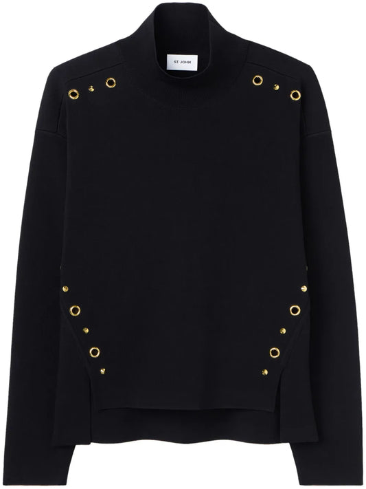 Eyelet-Detail Sweater