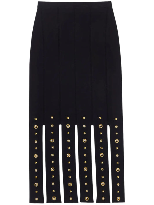 Eyelet-Detail Skirt