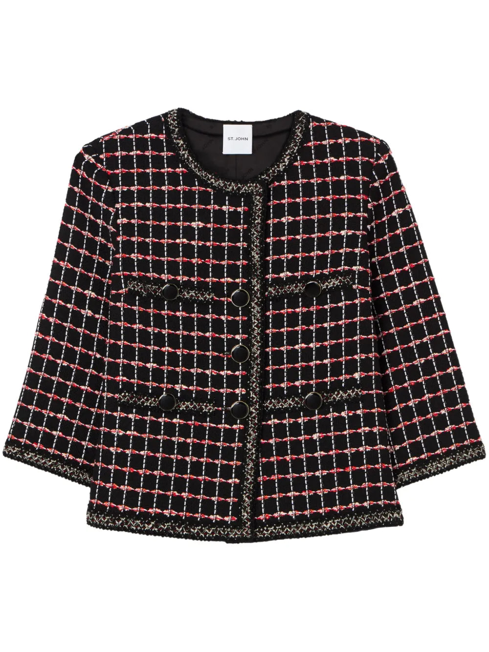 Windowpane Tweed Jacket