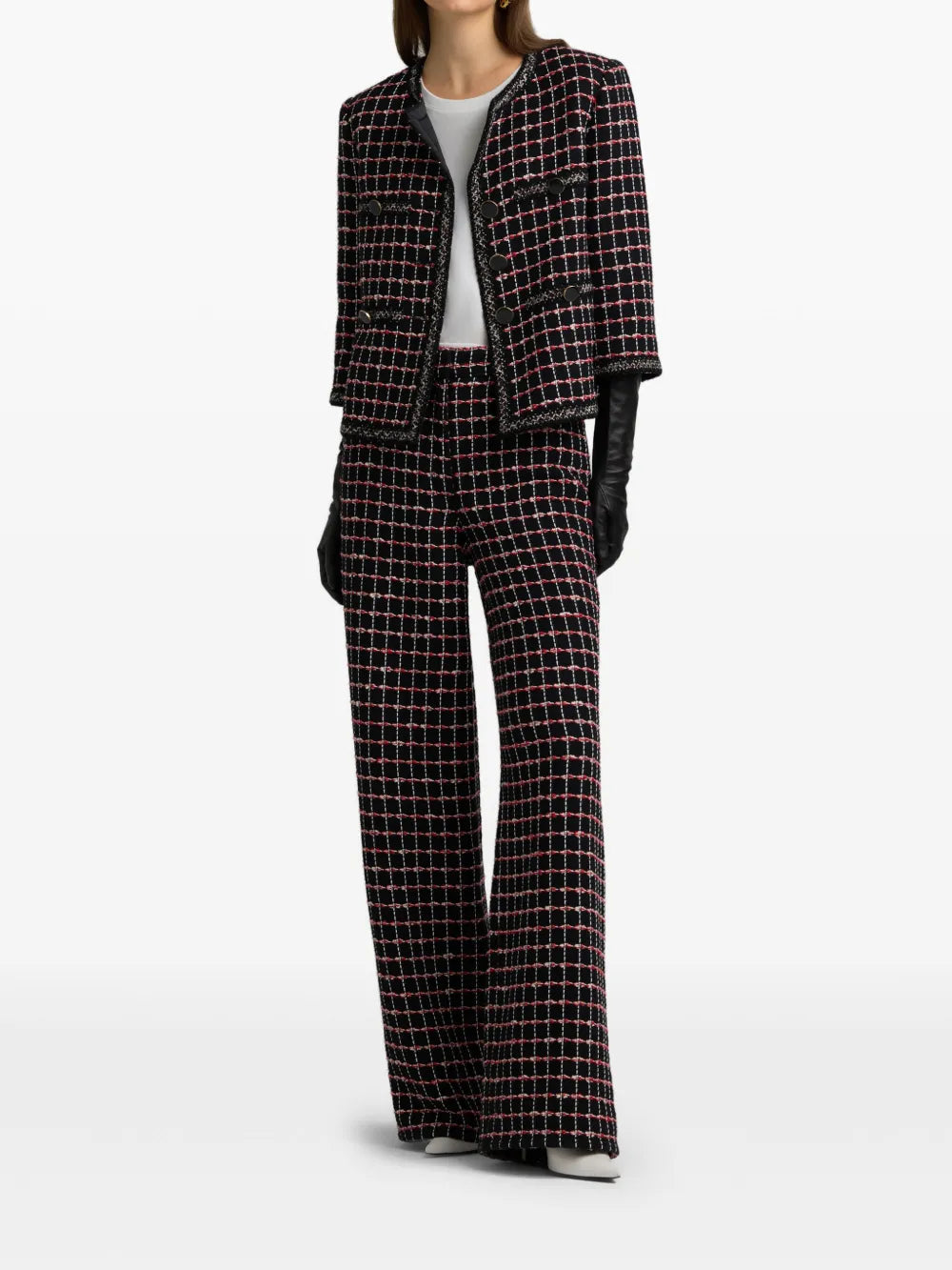 Windowpane Tweed Jacket