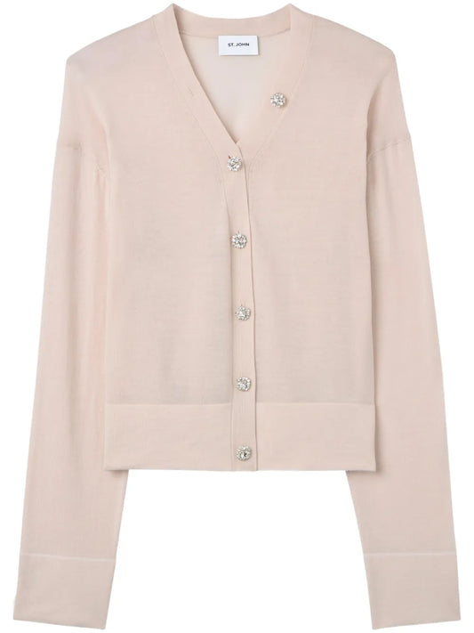 Wool V-Neck Cardigan