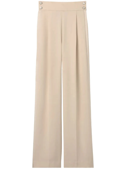 Pleated Crepe Trousers