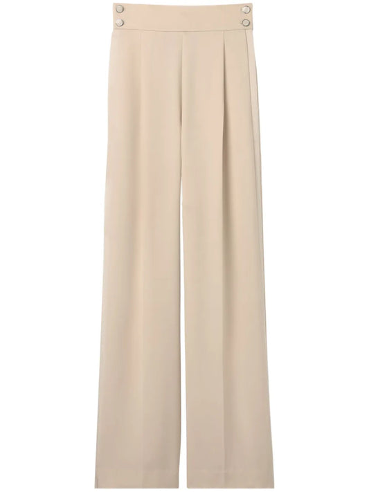 Pleated Crepe Trousers