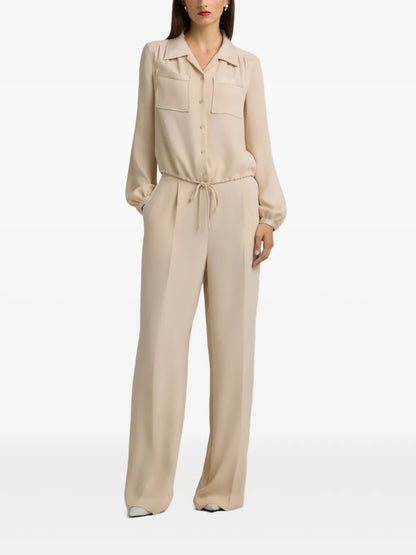 Pleated Crepe Trousers