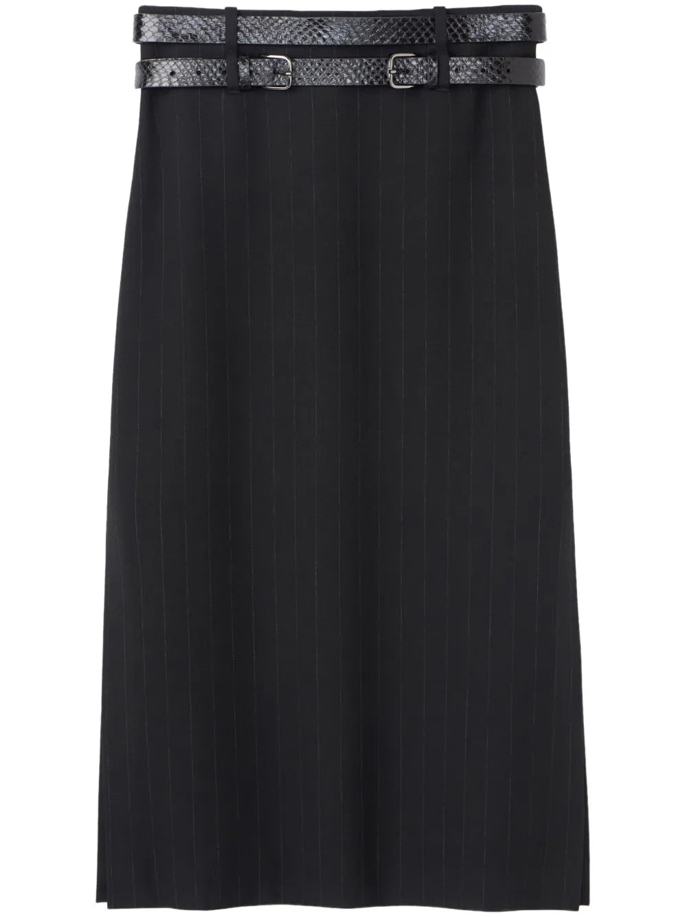 Pinstripe-Pattern Skirt