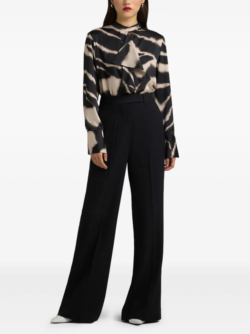 Creased High-Waisted Trousers