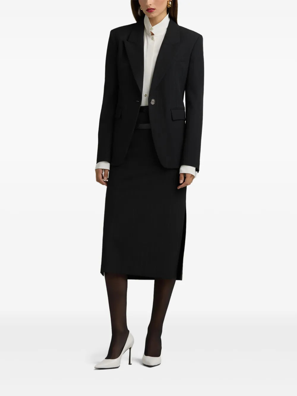 Pinstripe Blazer