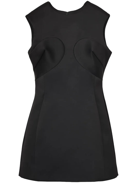 Satin-Finish Mini Dress