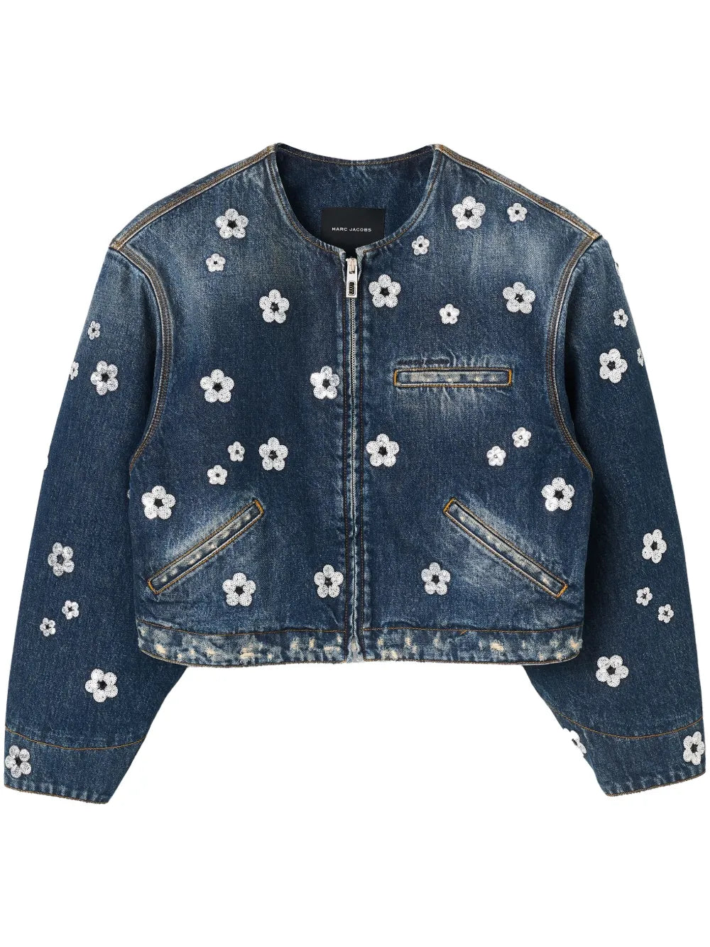 The Sequin Daisy Cropped Jacket