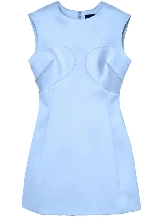 Satin-Finish Mini Dress