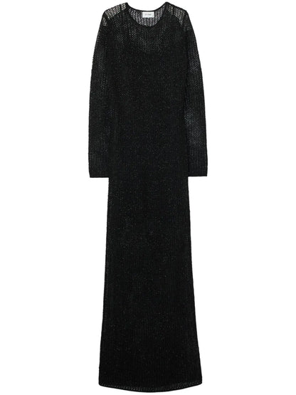 Sequin-Embellished Maxi Dress