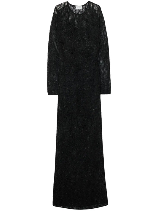 Sequin-Embellished Maxi Dress