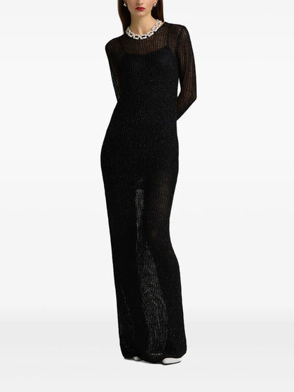 Sequin-Embellished Maxi Dress