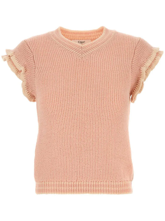 Short-Sleeve Knitted T-Shirt