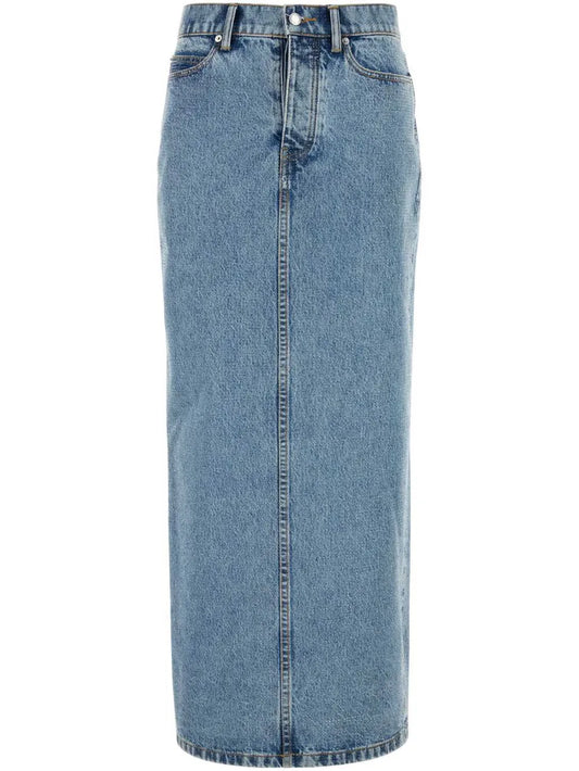 Embellished Denim Skirt