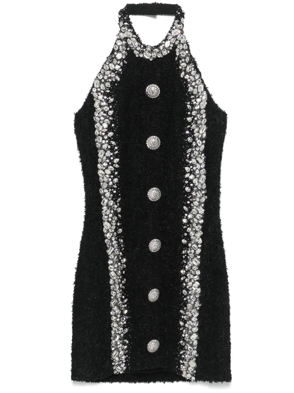 Crystal-Embellished Mini Dress