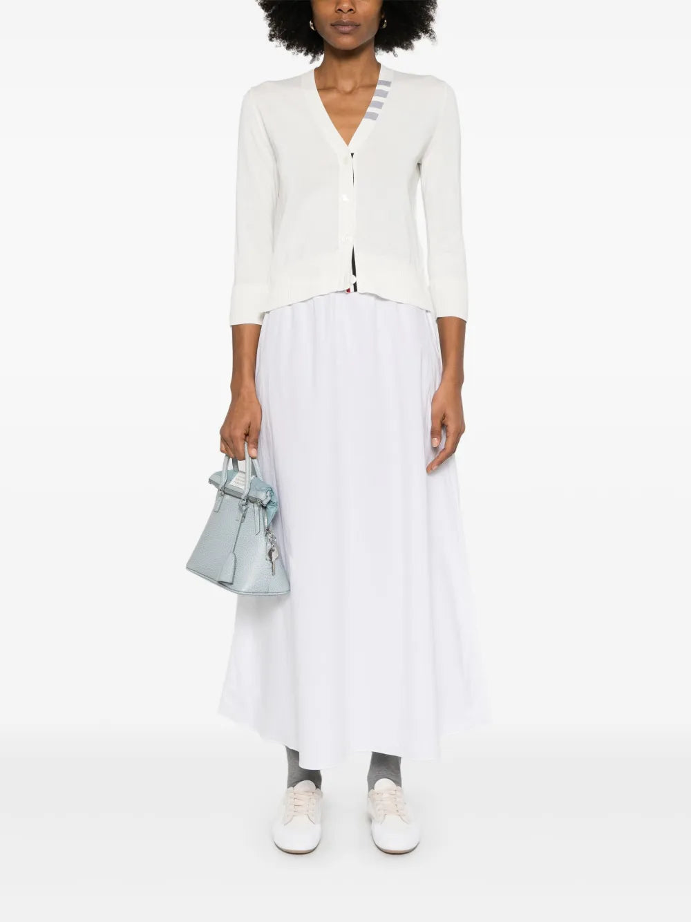 4 Bar Stripes Jersey Cardigan