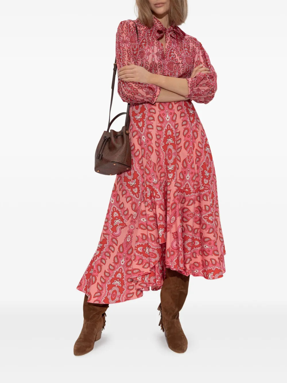 Paisley-Print Blouse