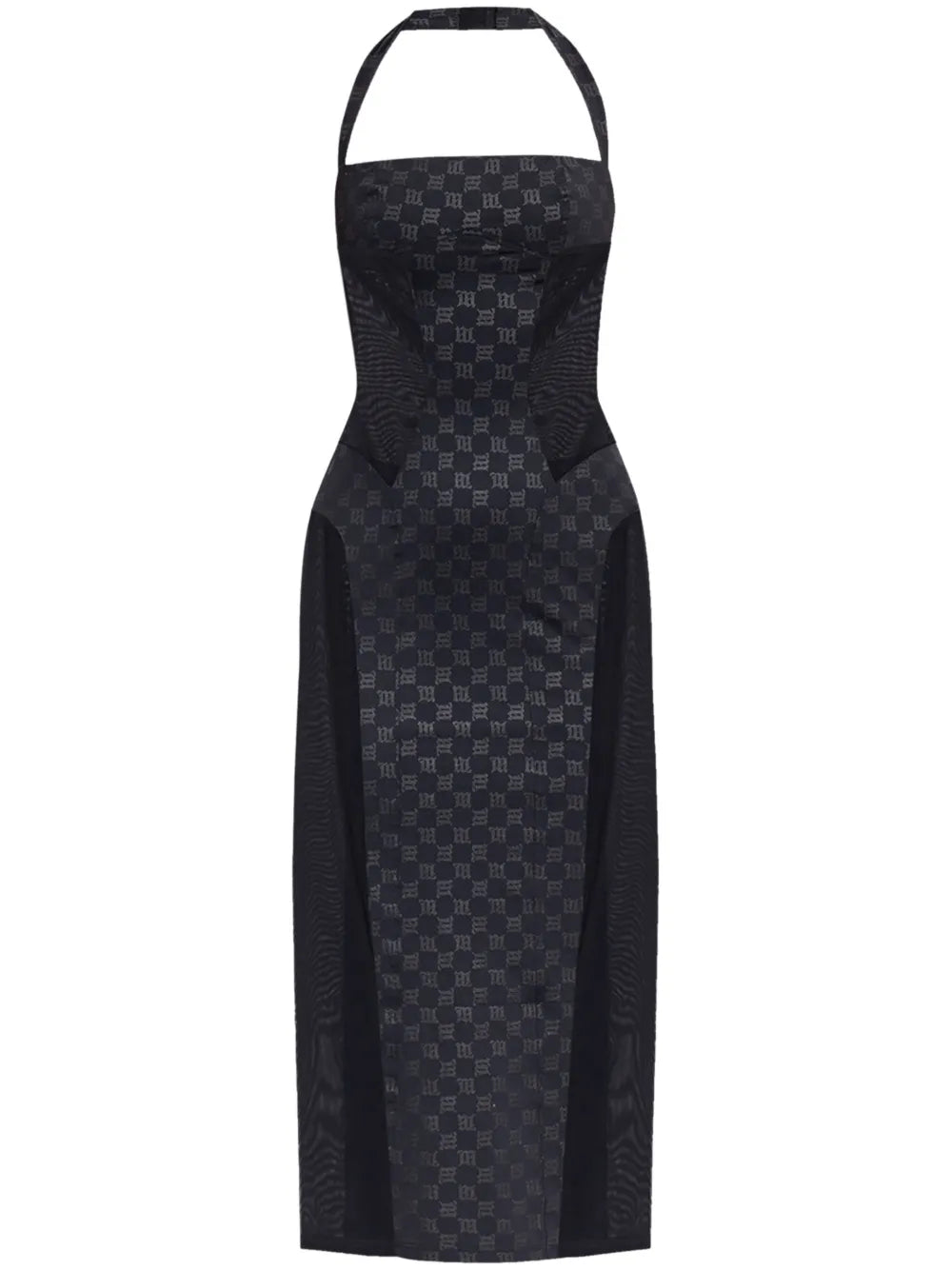 Logo-Print Midi Dress