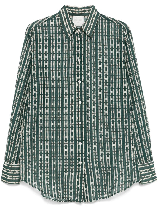 Geometric-Print Shirt