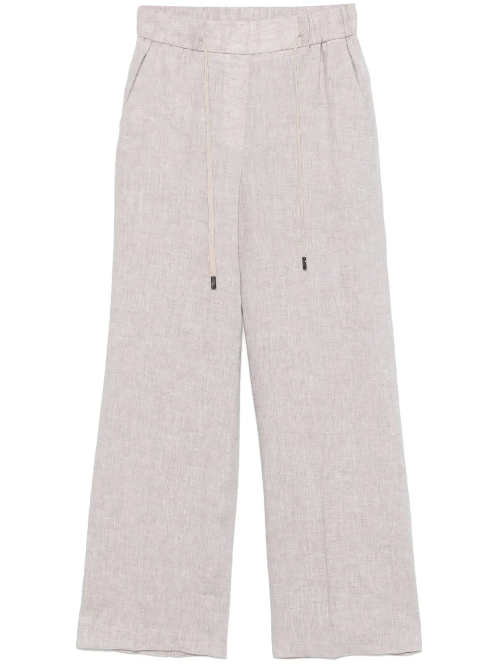 Slub-Texture Trousers