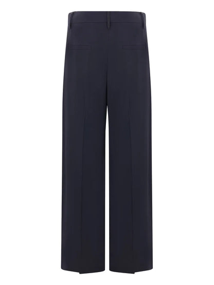 Pleated Twill Trousers