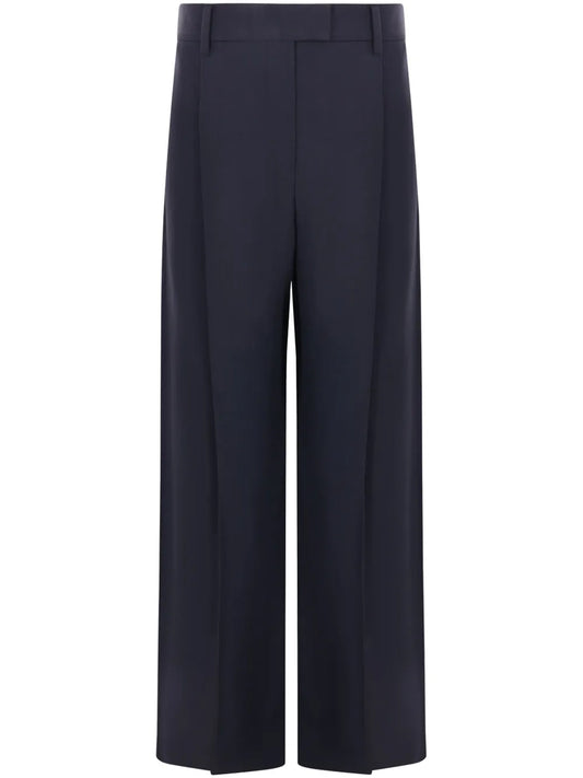 Pleated Twill Trousers