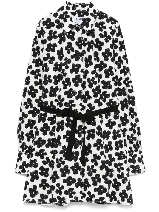 Floral-Print Mini Dress