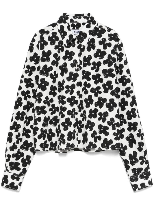 Floral-Print Shirt