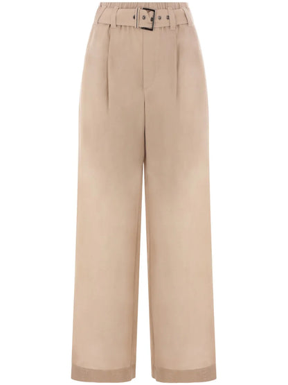 Belted Gauze Trousers