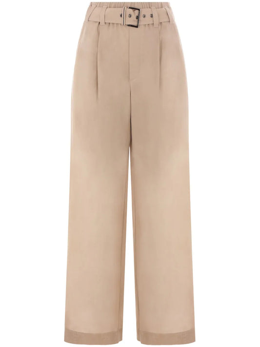 Belted Gauze Trousers