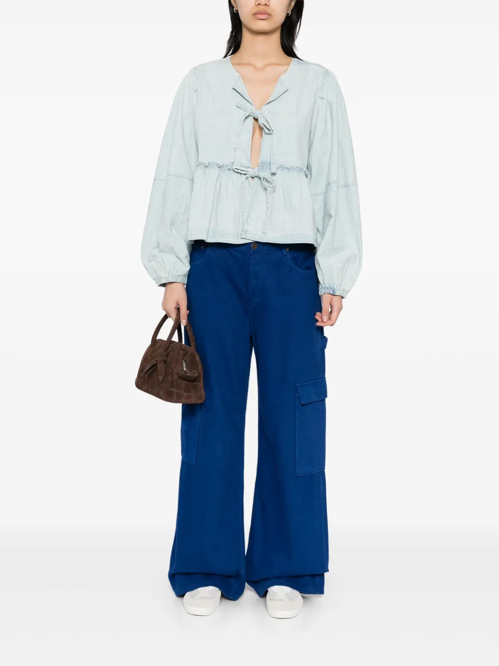 Denim Brunch Babe Blouse
