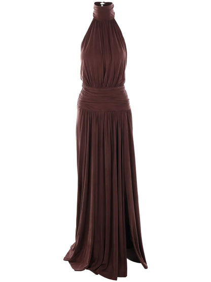Jewelled Bow Jersey Maxi Dress