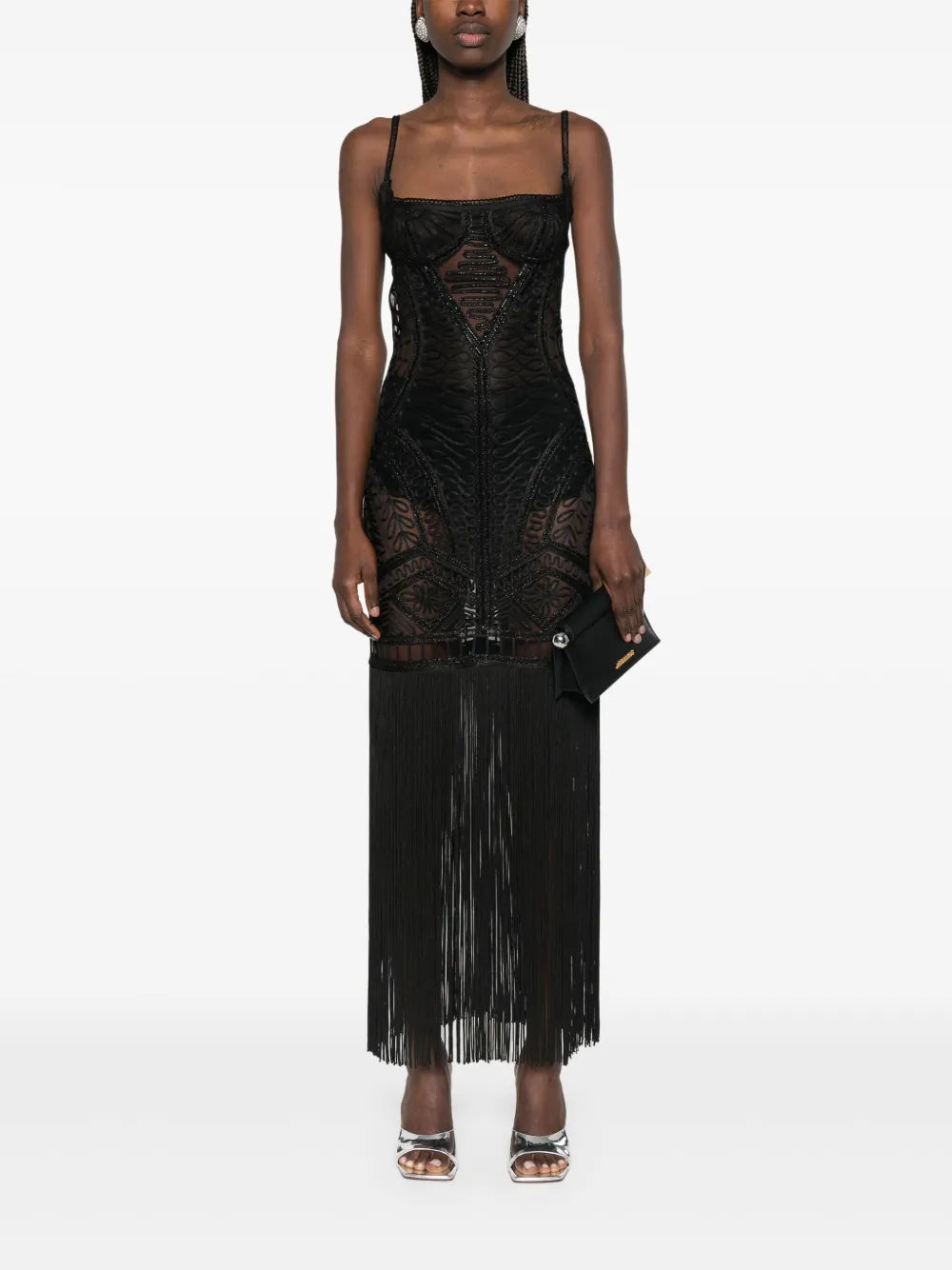 Embroidered Midi Dress