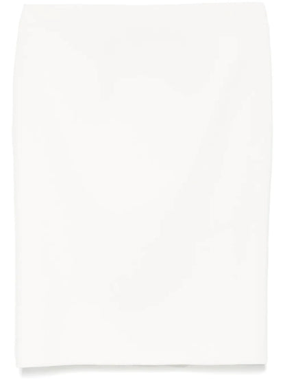 Twill-Weave Midi Skirt