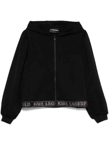 Glitter Logo Tape Hoodie