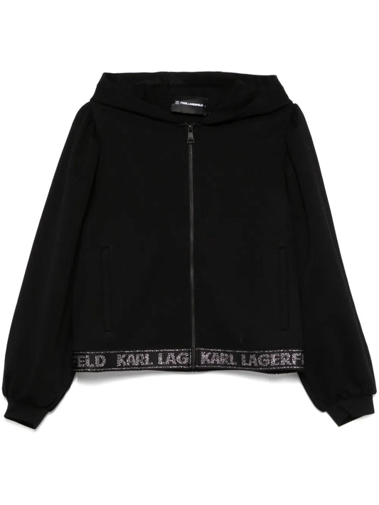 Glitter Logo Tape Hoodie