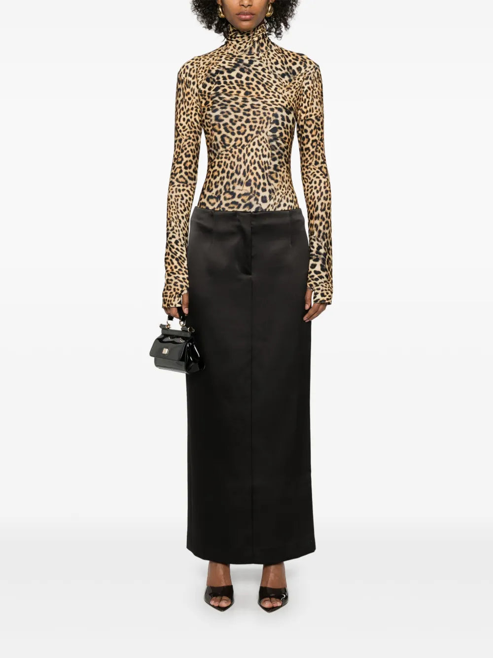 Long-Sleeve Turtleneck Top