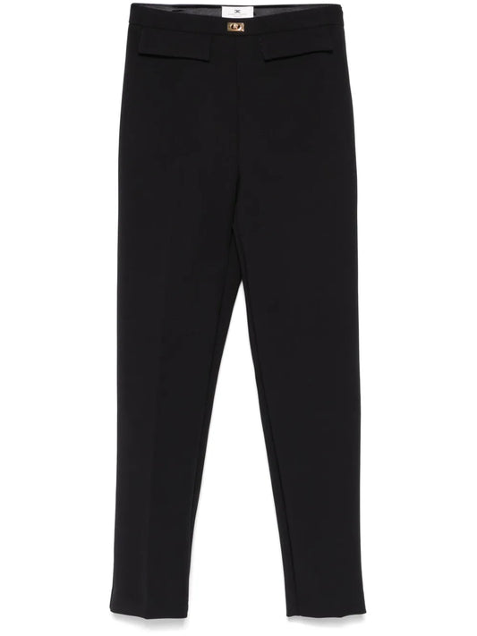 Logo-Plaque Slim-Fit Trousers