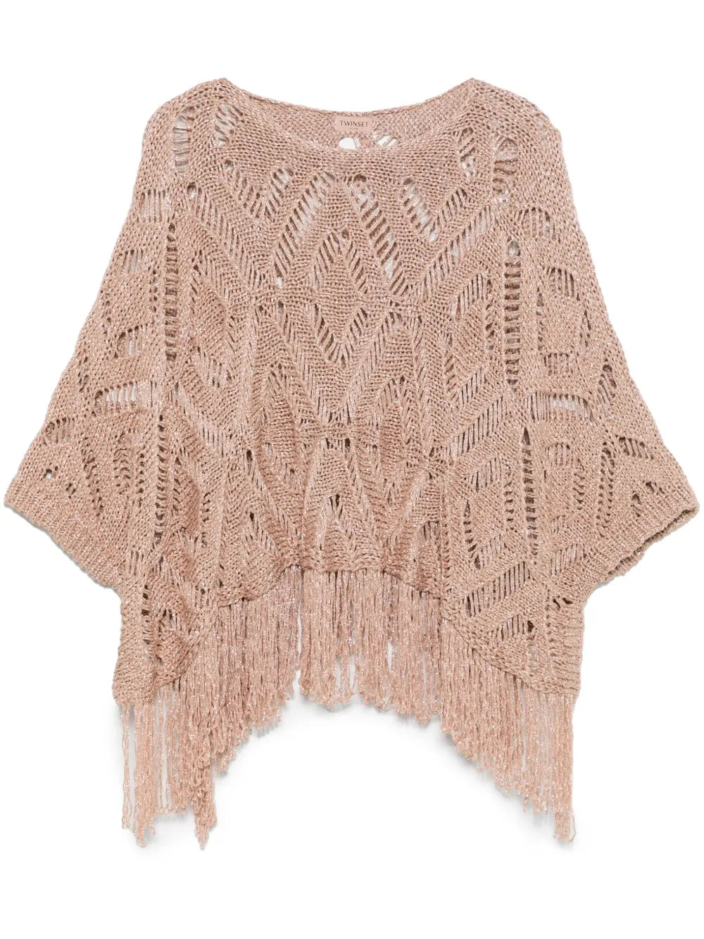 Openwork Knit Poncho