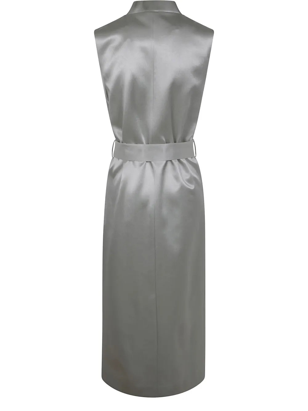 Belted Satin Dress